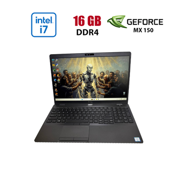 Ноутбук Dell Latitude 5501 / 15.6" (1920x1080) IPS / Intel Core i7-9850H (6 (12) ядра по 2.6 - 4.6 GHz) / 16 GB DDR4 / 256 GB SSD / nVidia GeForce MX150, 2 GB GDDR5, 64-bit / WebCam б/у