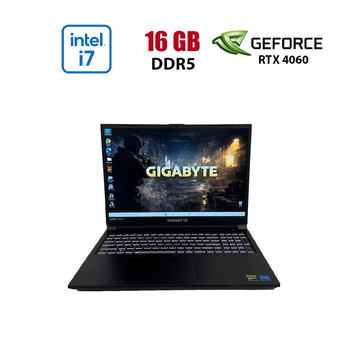 Ігровий ноутбук Б-клас Gigabyte G6 KF / 16" (1920x1200) IPS / Intel Core i7-13620H (10 (16) ядер по 3.6 - 4.9 GHz) / 16 GB DDR4 / 512 GB SSD / nVidia GeForce RTX 4060, 8 GB GDDR6, 128-bit / WebCam б/в