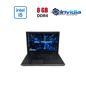 Мобильная рабочая станция Dell Precision 7540 / 15.6" (1920x1080) IPS / Intel Core i5-9400H (4 (8) ядра по 2.5 - 4.3 GHz) / 8 GB DDR4 / 256 GB SSD / nVidia Quadro T1000, 4 GB GDDR5, 128-bit / WebCam б/у
