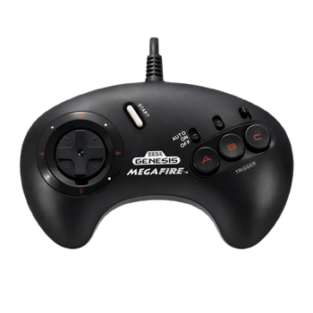 Геймпад Дротовий Sega Mega Drive 1657 Genesis MegaFire Black 1.5m Б/У