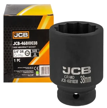 Головка 12-гранна 3/4" глибока ударна 38 мм JCB-46810038