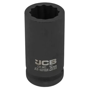 Головка 12-гранна 3/4" глибока ударна 26 мм JCB-46810026