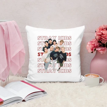 Подушка плюшевая Stray Kids Стрей кидс 35х35 см (СКЗ00414)