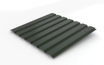 Профнастил PSM Profile ПС-15 0,45 мм 1,155x1,2 м Матовый Хаки RAL 6020