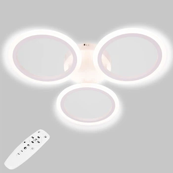 Стельова LED люстра, світлодіодний світильник Sunlight білий 6326/3