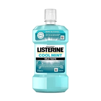 Ополаскиватель для ротовой полости Listerine Cool Mint, Свежая мята, мягкий вкус, без спирта 250 мл