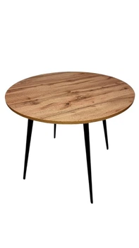 Стол Dinat Round stilo 900х900х740 мм тахо/черный
