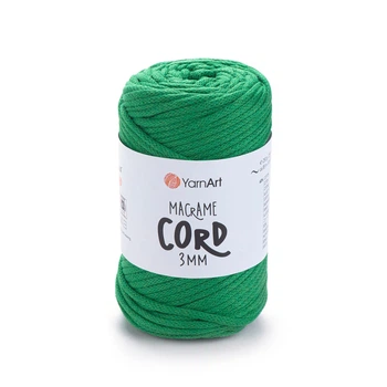 Шнур плетений YarnArt macrame cord смарагдовий (№759)