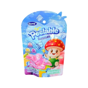 Жувальні цукерки Qlove Peelable Gummies Mixed Fruit Soda Flavor Sea Animal 60 грам