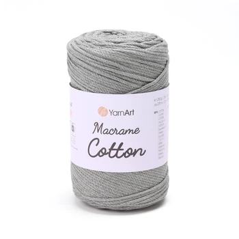 Шнур плетений YarnArt macrame cotton 2мм димчастий (№794)