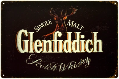 Металлическая табличка "Виски Высшего Качества - Glenfiddich" (ms-00823)