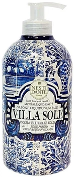 Жидкое мыло с ароматом голубой фрезии Nesti Dante Liquid Soap Villa Sole Fresia Blu delle Eolie 500 мл