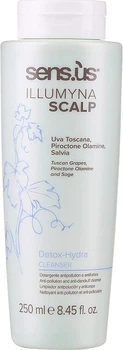Детоксифікуючий зволожуючий шампунь Sensus Illumyna Scalp Detox Hydra Cleanser 250 мл