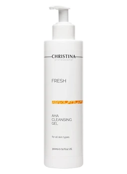 Що очищає гель з фруктовими кислотами для всіх типів шкіри Christina Fresh AHA Cleansing Gel for all skin types 300 мл