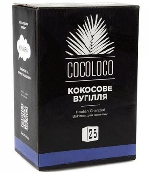 Вугілля кокосове Хмара Коколоко Cocoloco для кальяну з натуральної шкаралупи 72 кубики 1 кг щільна структура