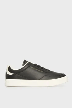 Жіночі шкіряні кеди TOMMY HILFIGER CASUAL CUPSOLE 39 чорний FW0FW08689