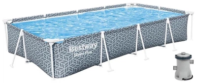 Басейн прямокутний Bestway 561FV 366*201*66 см 4000 л з фільтр-насосом (LN7-BW 561FV)