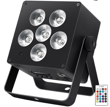 Reflektor sceniczny Light4Me Accu Par RGBWA-UV Akumulatorowy (5908249830295)