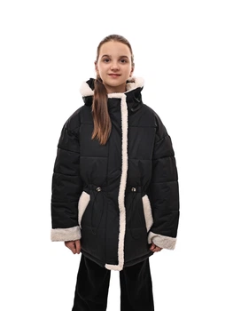 Куртка зимняя для девочки подростка 150 Черный M@C (691241-150)