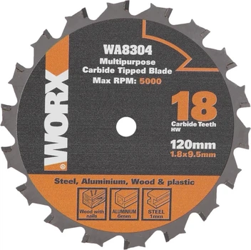 Диск різальний Worx 120 x 9.5 мм 18Z WA8304 (6924328308126)
