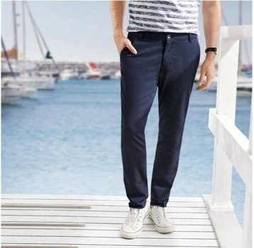 Чоловічі штани чиноси Livergy Slim Fit, синій, xl