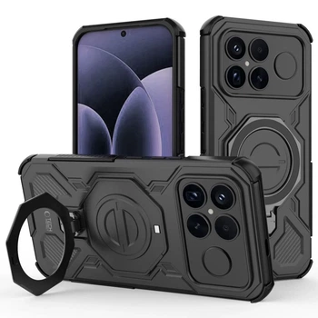 Чехол Tech-Protect Tacticstand для Xiaomi Poco F8 Ultra Matte Black with MagSafe (5906302352722)