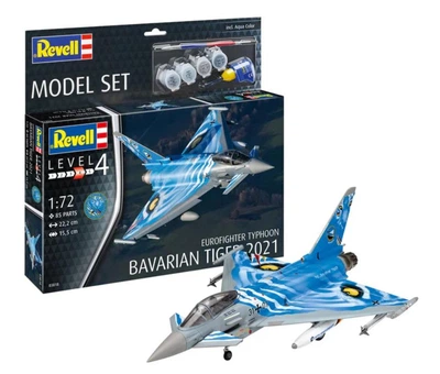 Стартовий набір для моделізму 1:72 Model Set Eurofighter Typhoon"Bavarian Tiger 2021" Revell 63818