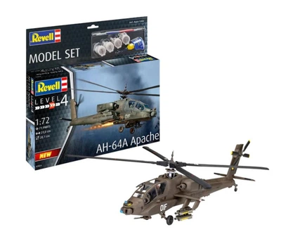 Стартовий набір для моделізму 1/72 AH-64A Apache - Model Set Revell 63824