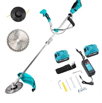 Аккумуляторный триммер газонный Grand АТГ-20 2в1/ 4 BL (Бесщеточный мотор 2- АКБ.- 4Ач и ЗП.шпуля с леской косильный нож)