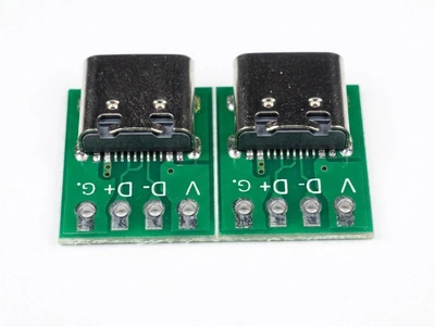 Набір роз'ємів USB Type-C 3.1 16-pin на платі для монтажу (5 шт.)
