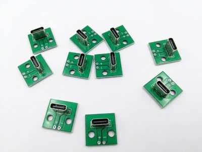 USB Type-C мама 6 pin вертикальный SMD разъем 6.8 мм для монтажа на плату – набор 5 штук
