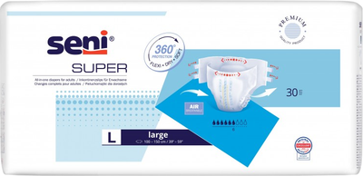 Труси-підгузки для дорослих Seni Super L 30 шт (5900516803766)