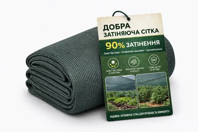 Защитная Сетка «Добрая Сеточка» 90% 8 м х 10 м теневая сетка для затемнения