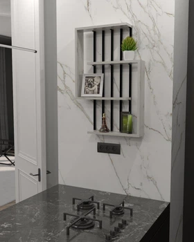 Настенная полка в стиле лофт EcoLoft NasTina DSP-1431-2 Дуб Кортона
