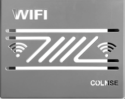 Полиця органайзер для роутера настінна підставка кронштейн для Wi-Fi модему L Сірий
