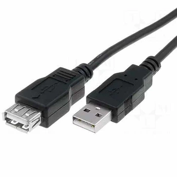 Кабель - удлинитель ASSMANN USB 2.0 (AM - AF) 3.0m мама - папа черный