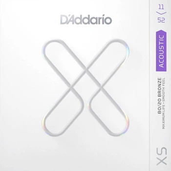 Струны для акустической гитары D'Addario XSABR1152 80/20 BRONZE CUSTOM LIGHT 11-52