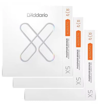 Струны для акустической гитары D'Addario XSAPB1047 XS PHOSPHOR BRONZE EXTRA LIGHT 10-47