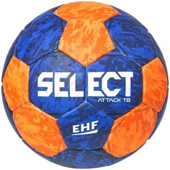 М'яч гандбольний SELECT HB Attack TB v22 розмір 1, блакитно-жовтогарячий