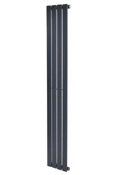 Дизайнерский вертикальный радиатор отопления ARTTIDESIGN Livorno 4/1600/272/50 серый матовый LV.4.160.27.5.G