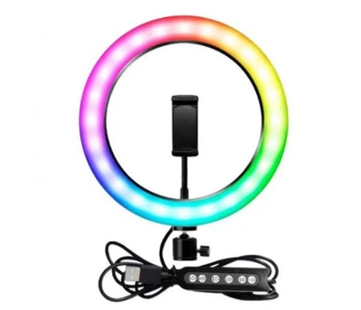 Селфі-лампа Led кільце 26см MJ26 RGB