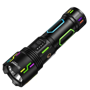 Ліхтар ручний далекобійний YEMAO YM-G640Y-1, 4000LM, акумулятор 32700, 7000 mAh, чохол, блок живлення