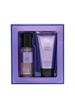 Подарунковий набір Victoria's Secret (спрей 75 мл. та лосьйон 75 мл.) Love Spell Mini Mist & Lotion Duo set Gift box