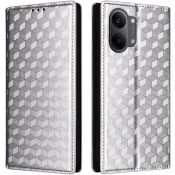 Чехол Deexe Rhombus Book для Xiaomi Poco X8 Pro Max - Silver
