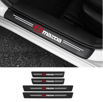 Защитная пленка на пороги карбон 4D Mazda