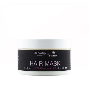Маска для волосся "Інтенсивне зволоження та блиск" Top Beauty x Strimka, 250 мл