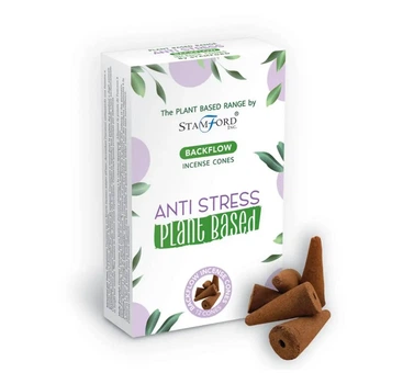 Растительные ароматические конусы обратного потока Антистресс Premium Plant Based Anti-Stress Backflow Incense Cones 12 шт. в уп. Stamford 5028691474417