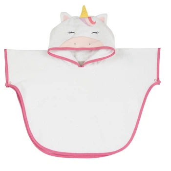 Полотенце-пончо Chicco Unicorn, цвет белый, размер 18 (261.01394
