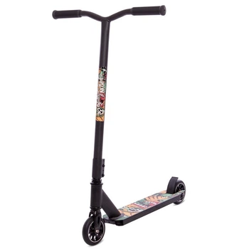 Трюковый самокат алюминиевый с колесами 110мм SP-Sport Micmax Complete D60 Black-Orange
