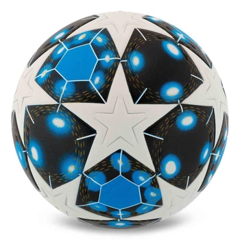 Мяч футбольный Champions League размер №5 Stars Match Ball SP-Sport 7590 Blue-Black-White